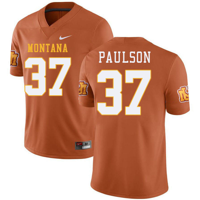 Kraig Paulson Grizzlies Jersey,University Of Montana Grizzlies #37 Kraig Paulson Jersey-Throwback